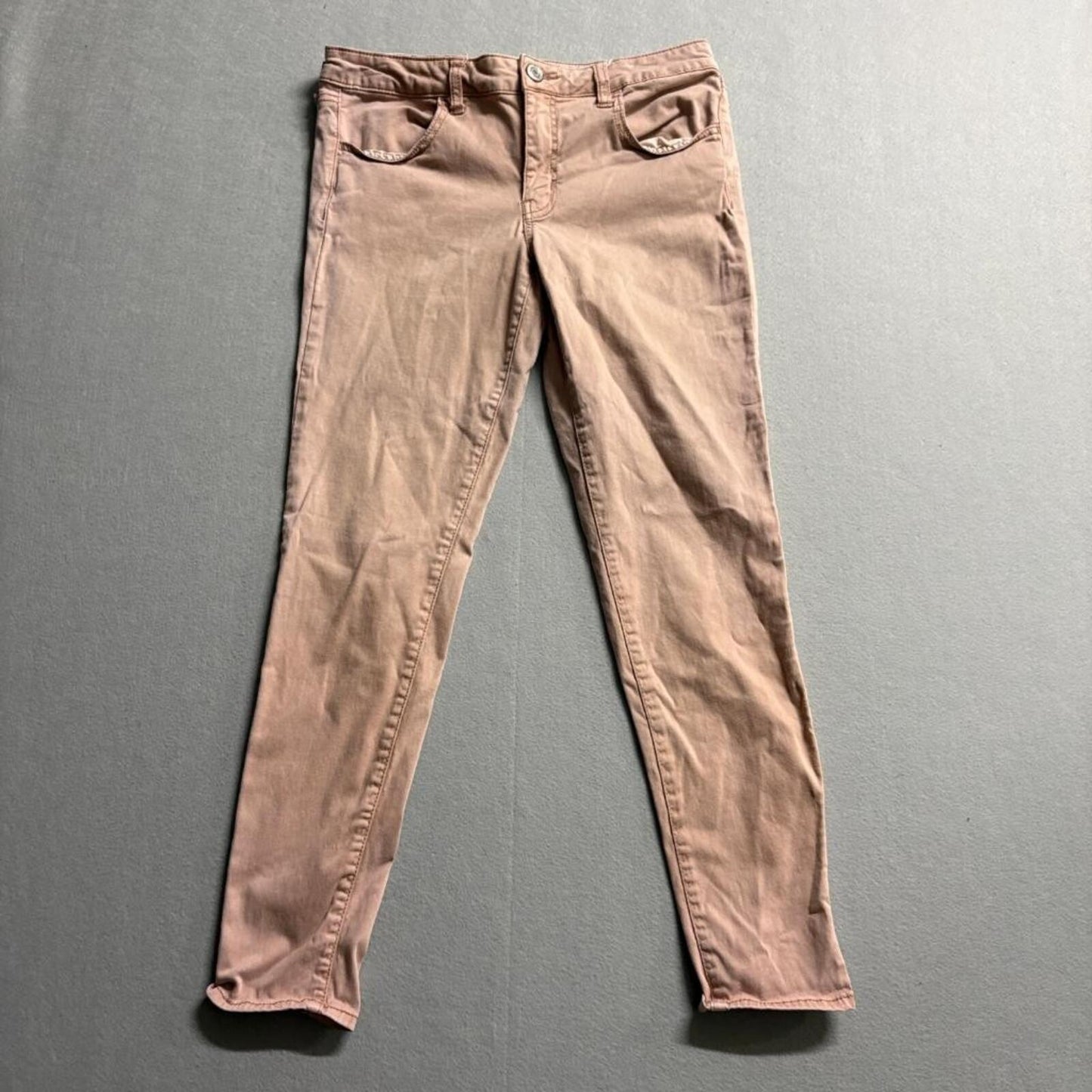 American Eagle Super Stretch Jegging Womens Size 12 Regular Pink Denim Jeans