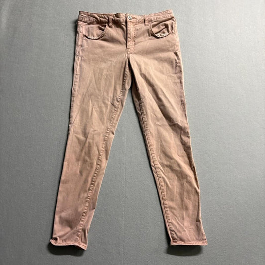 American Eagle Super Stretch Jegging Womens Size 12 Regular Pink Denim Jeans