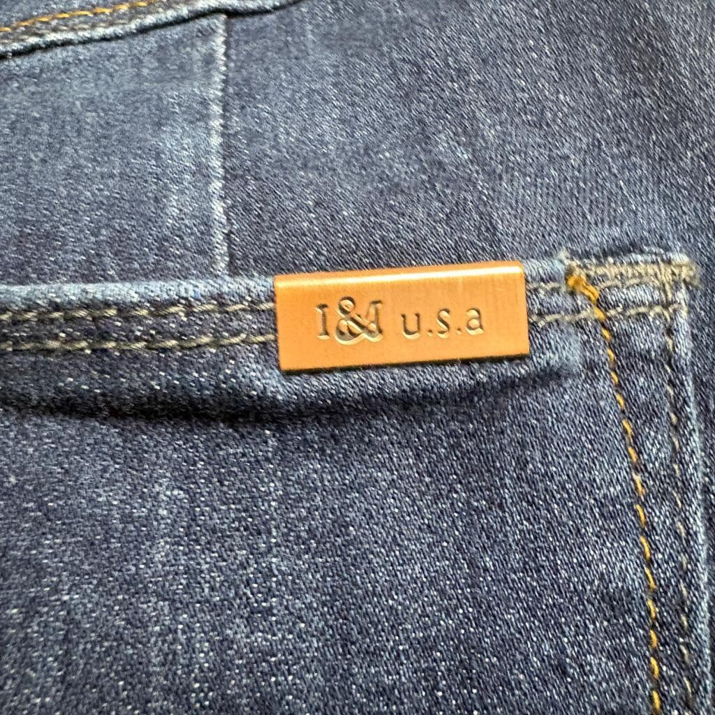 I&M Black Label Flare Jeans Womens Size 3 Blue Denim High Rise Bell Bottoms