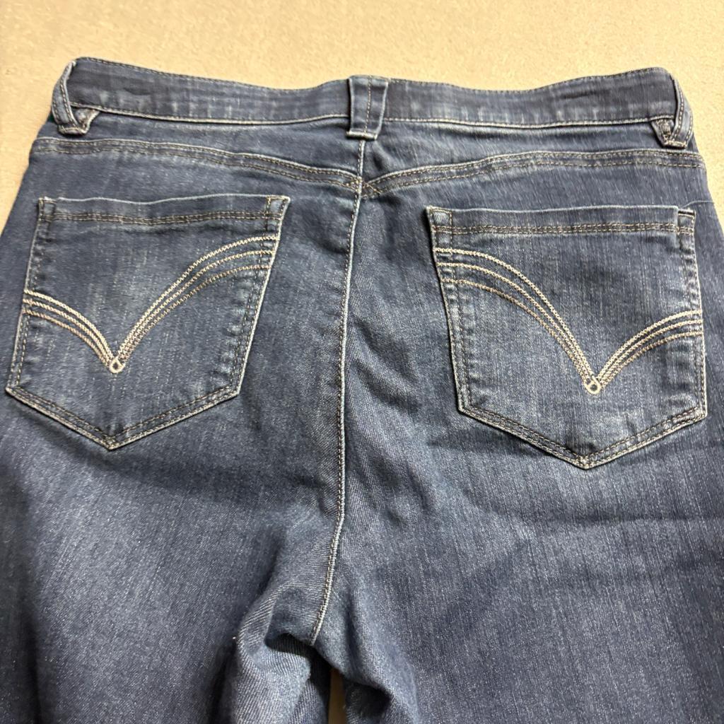 Democracy Ab Solution Bootcut Jeans Womens 10P Blue Stretch Denim