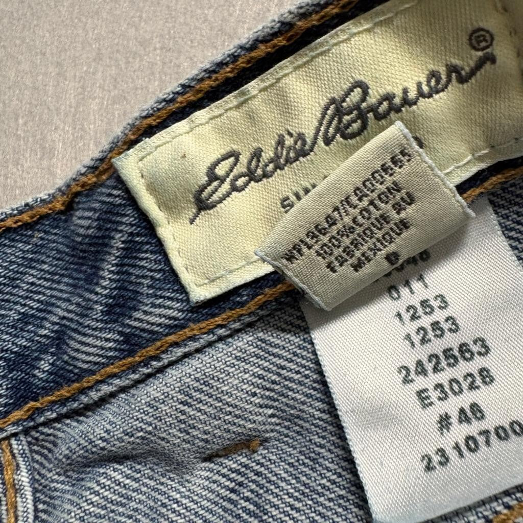 Eddie Bauer Vintage Loose Fit Jeans Womens 18 Regular Blue Denim High Rise NWT