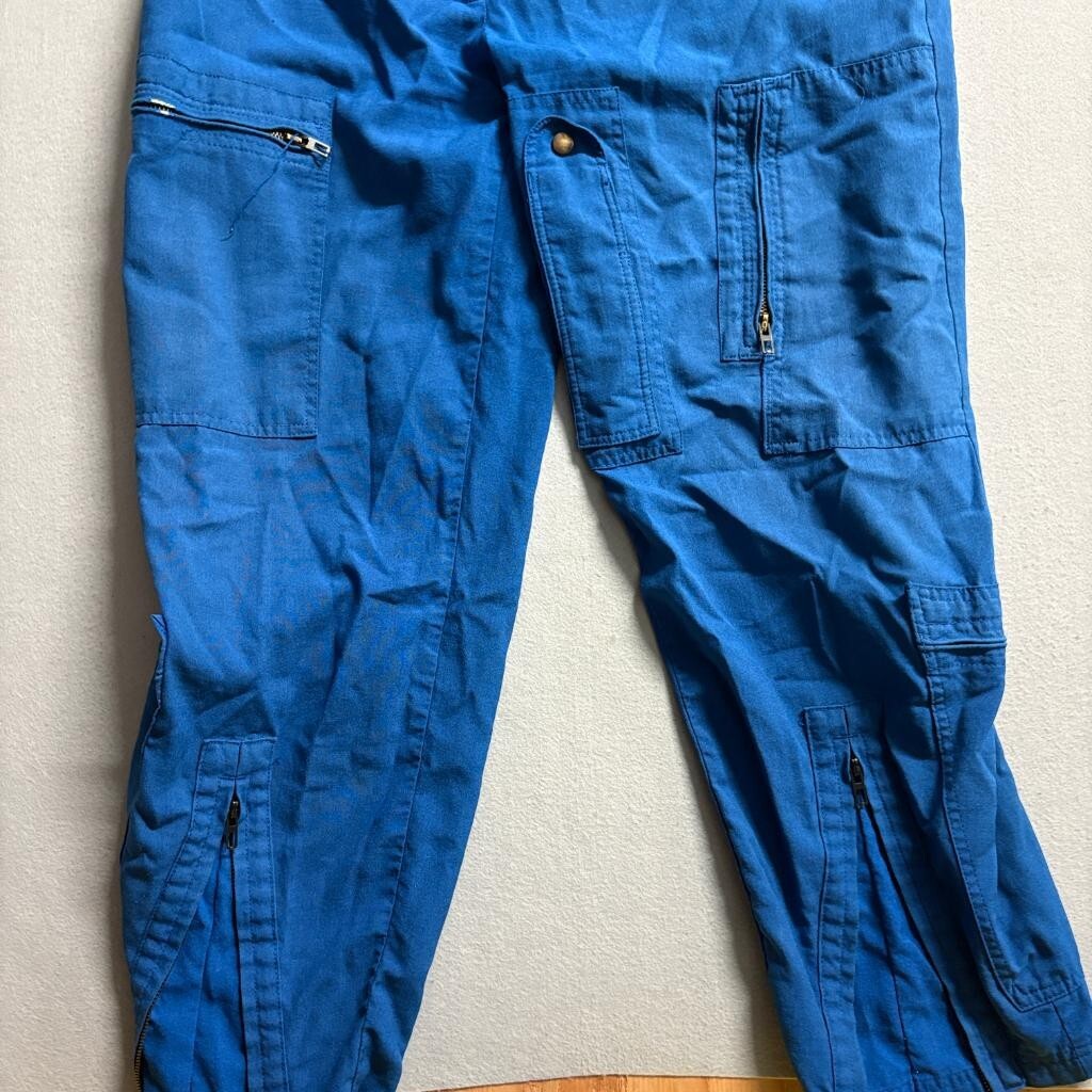 Gibson and Barnes Nomex Flight Suit Blue Size 46 Regular  Pilot Jumpsuit