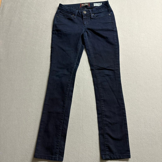 Guess Sienna Curvy Fit Jeans Womens 25 Dark Wash Medium Rise Skinny Denim