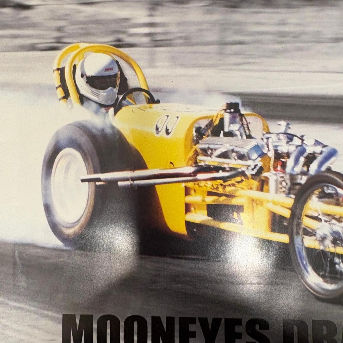 Mooneyes Dragster II Glory Rod 1971 Nissan Gloria Double Sided Poster 12x9