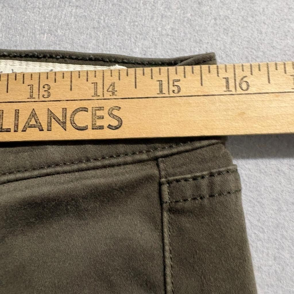Rag & Bone Jean Legging Army Sateen Olive Green Skinny Jeans Womens Size 28