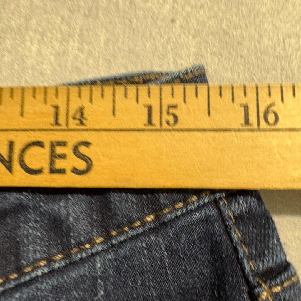 Jones New York Jeans Lexington Straight Leg Womens Size 12 Dark Wash Slimming