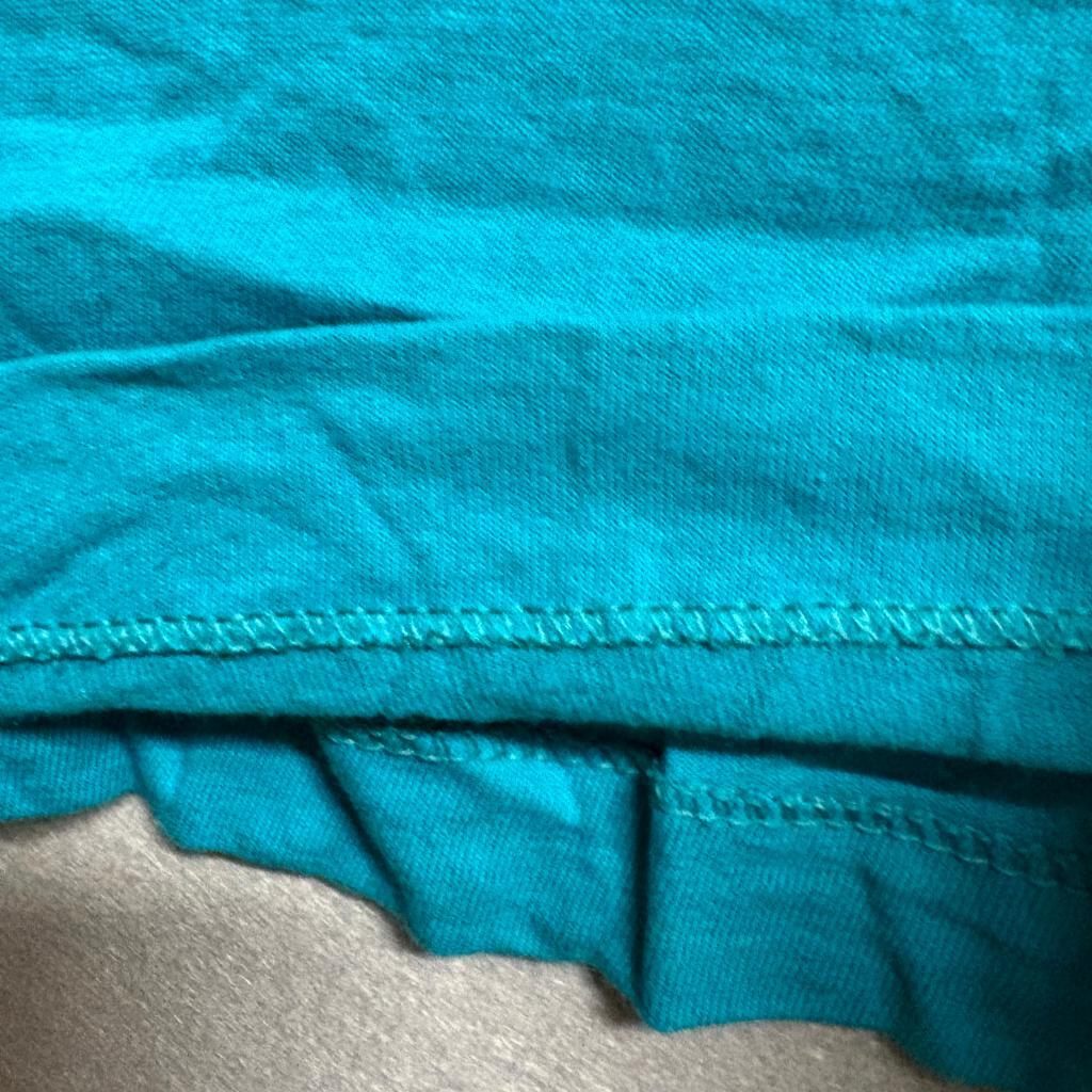 Vintage 90s Fruit of the Loom Blank Pocket T-Shirt Mens Large Teal Made in USA