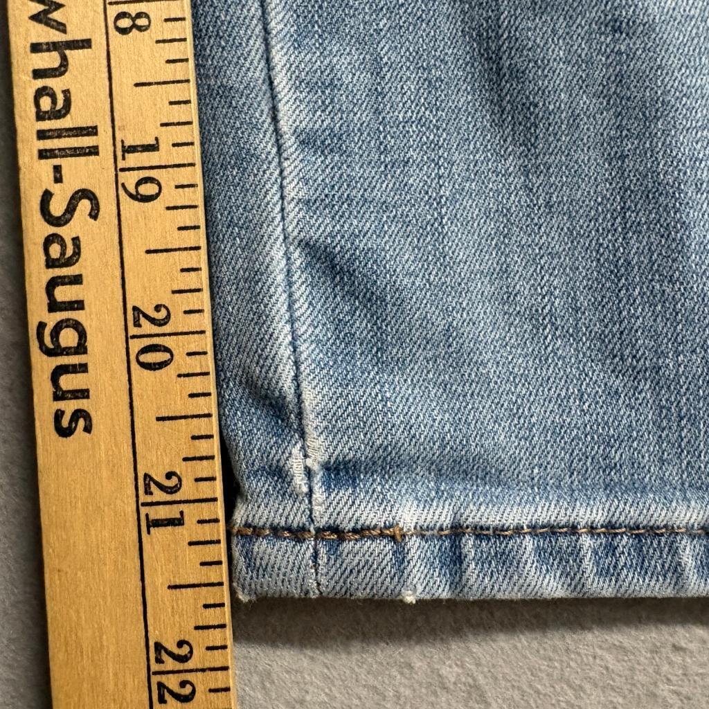 Chicos So Slimming Girlfriend Slim Leg Crop Jeans Womens Blue Denim Side Stripe