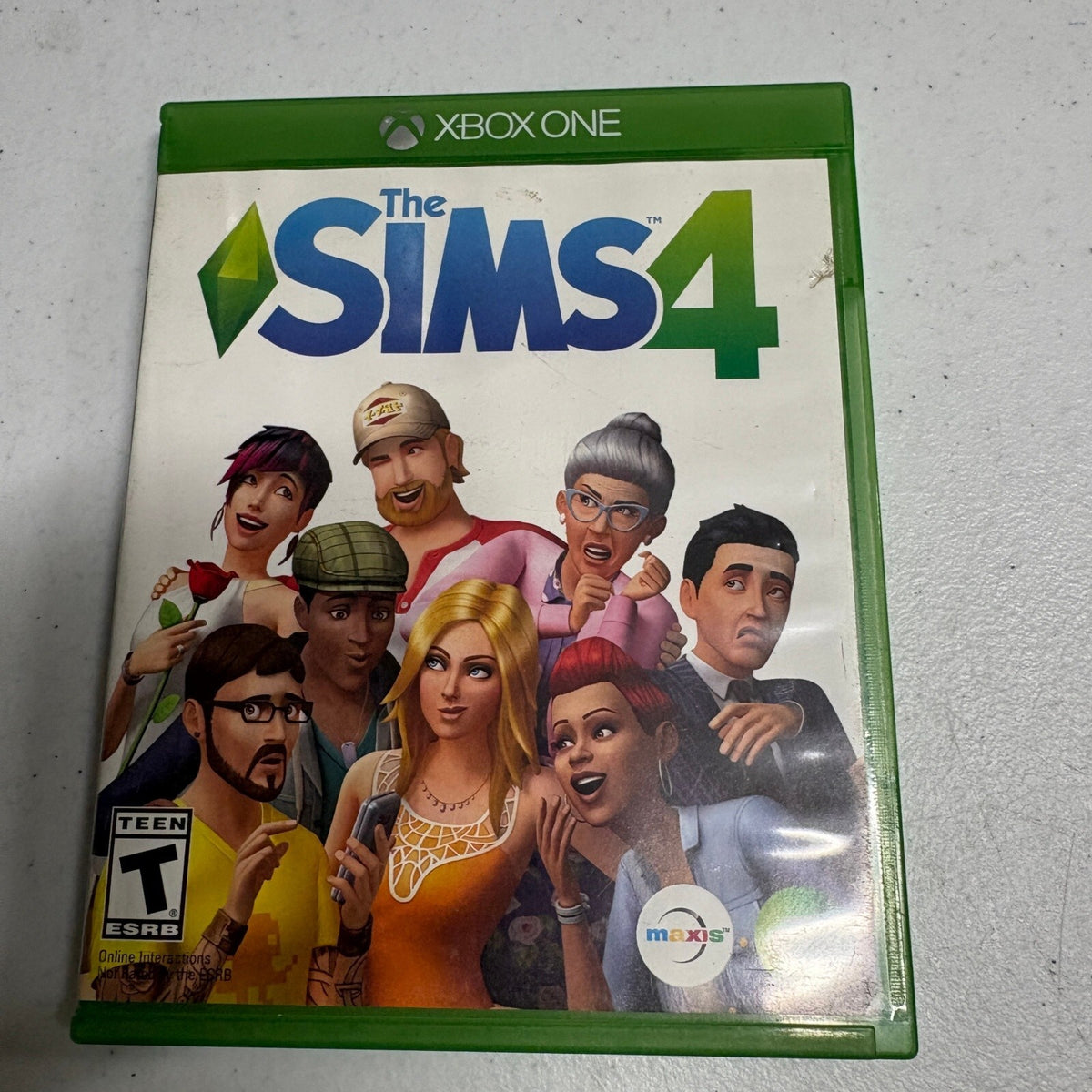 The Sims 4 Xbox One Game Complete Disc Artwork Case CIB Maxis Electronic Arts