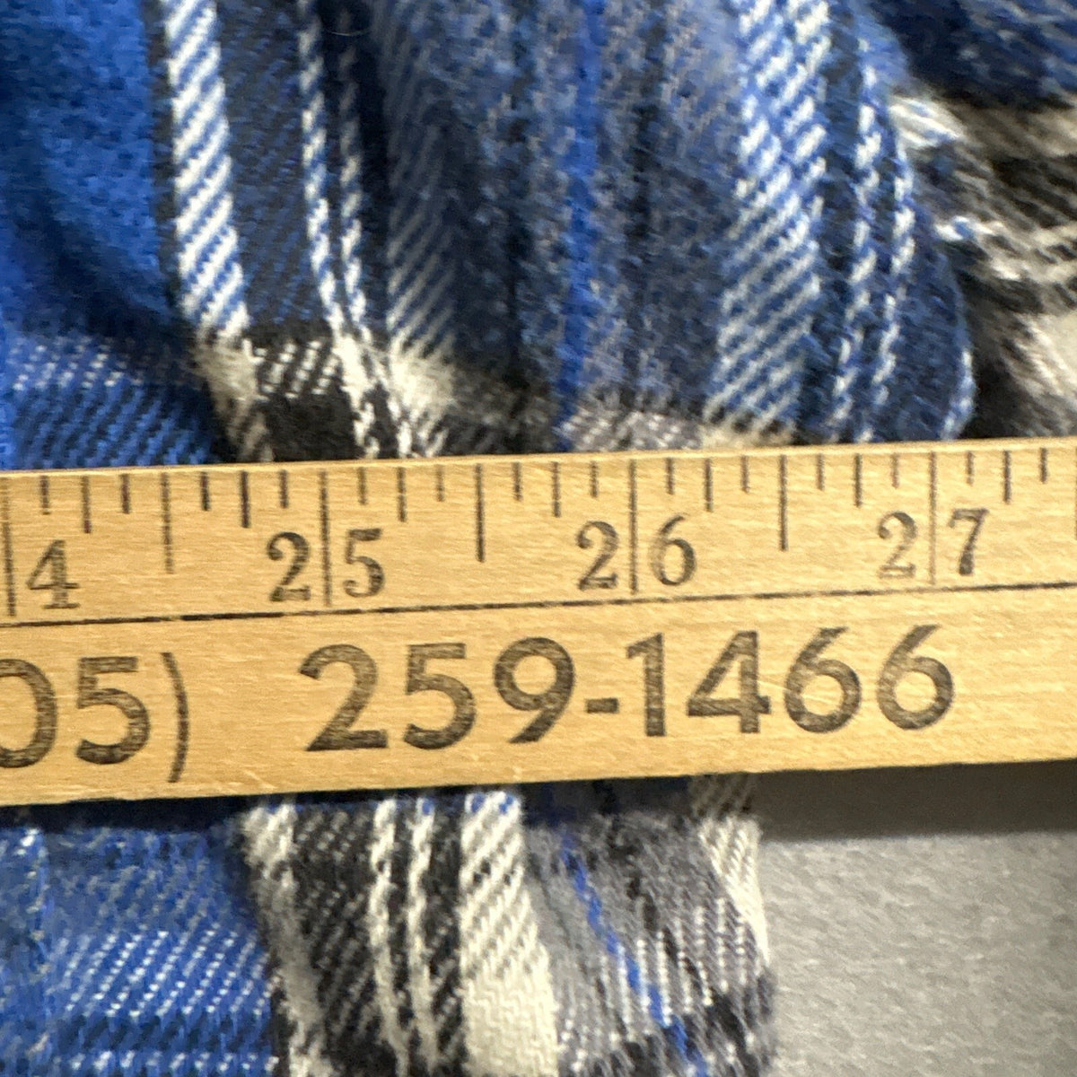 Vintage 90s No Fear Full Zip Flannel Plaid Shirt Mens XL Blue USA Made
