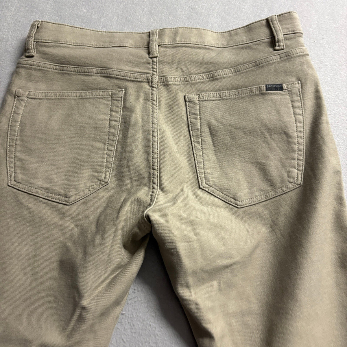 Jachs NY Mens Stretch Jeans 32x32 Beige Tan Cotton Blend Straight Leg Pants