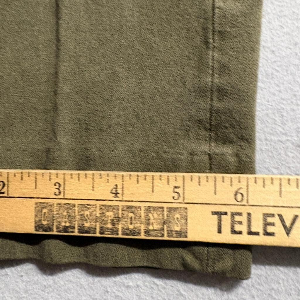 Banana Republic Sloan Curvy Fit Pants Womens 10 Olive Green Ankle Crop Stretch