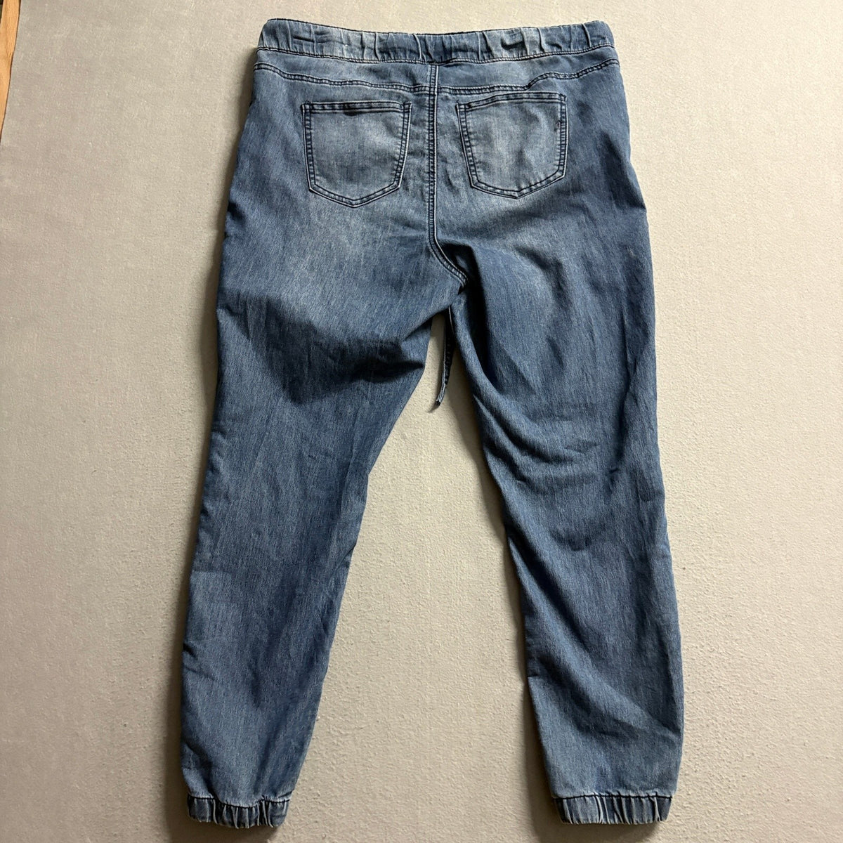 Gemma Rae Denim Jogger Pants Womens Plus 16W Medium Wash Stretch Elastic Waist