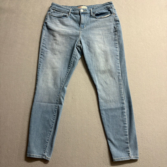 Signature Levi Strauss Womens Size 12M Mid Rise Skinny Blue Jeans Stretch W31