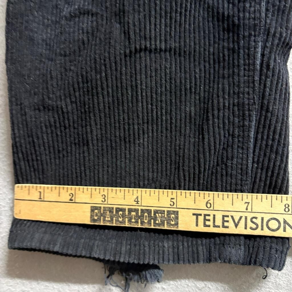 Empyre Tori Corduroy Pants Womens Size 2 Black Skate Streetwear Wide Leg