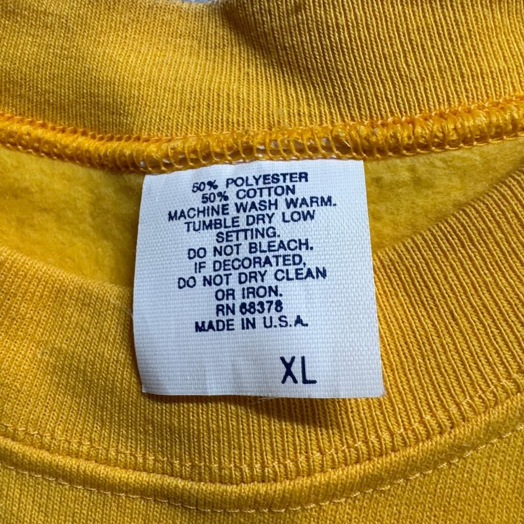 Vintage Los Angeles Lakers 1987 World Champions Sweatshirt XL Yellow Crewneck