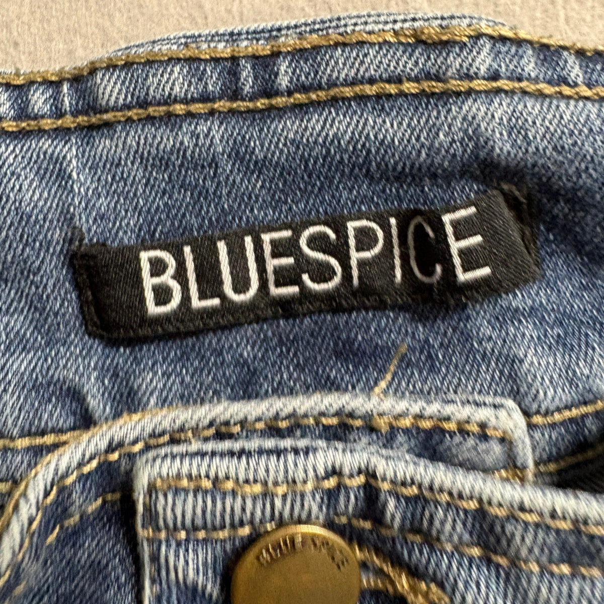 Blue Spice Wide Leg Jeans Womens Size 5 Blue Denim High Rise Stretch Y2K
