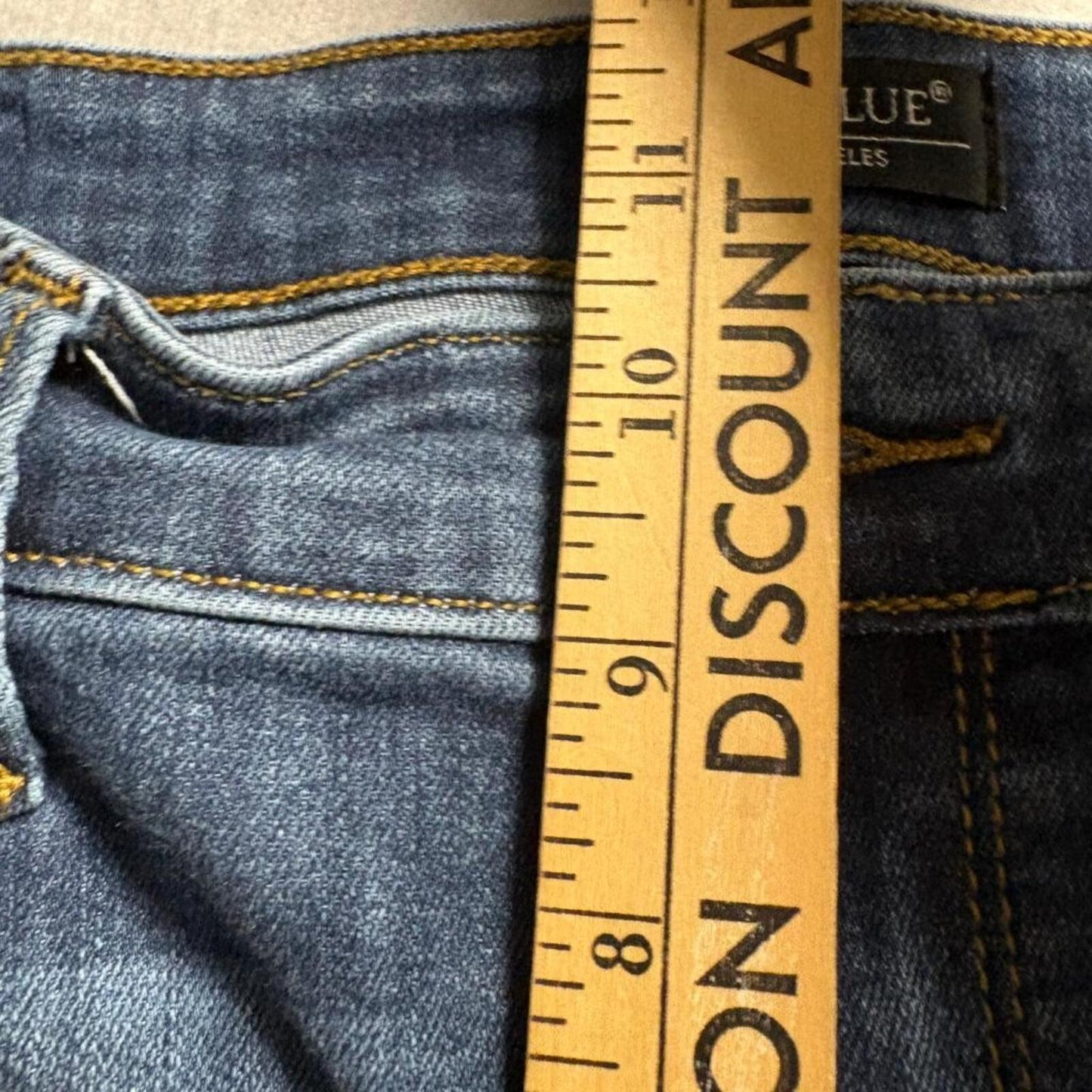 Judy Blue Straight Fit Jeans Womens Size 9/29 Medium Wash Stretch Blue Denim