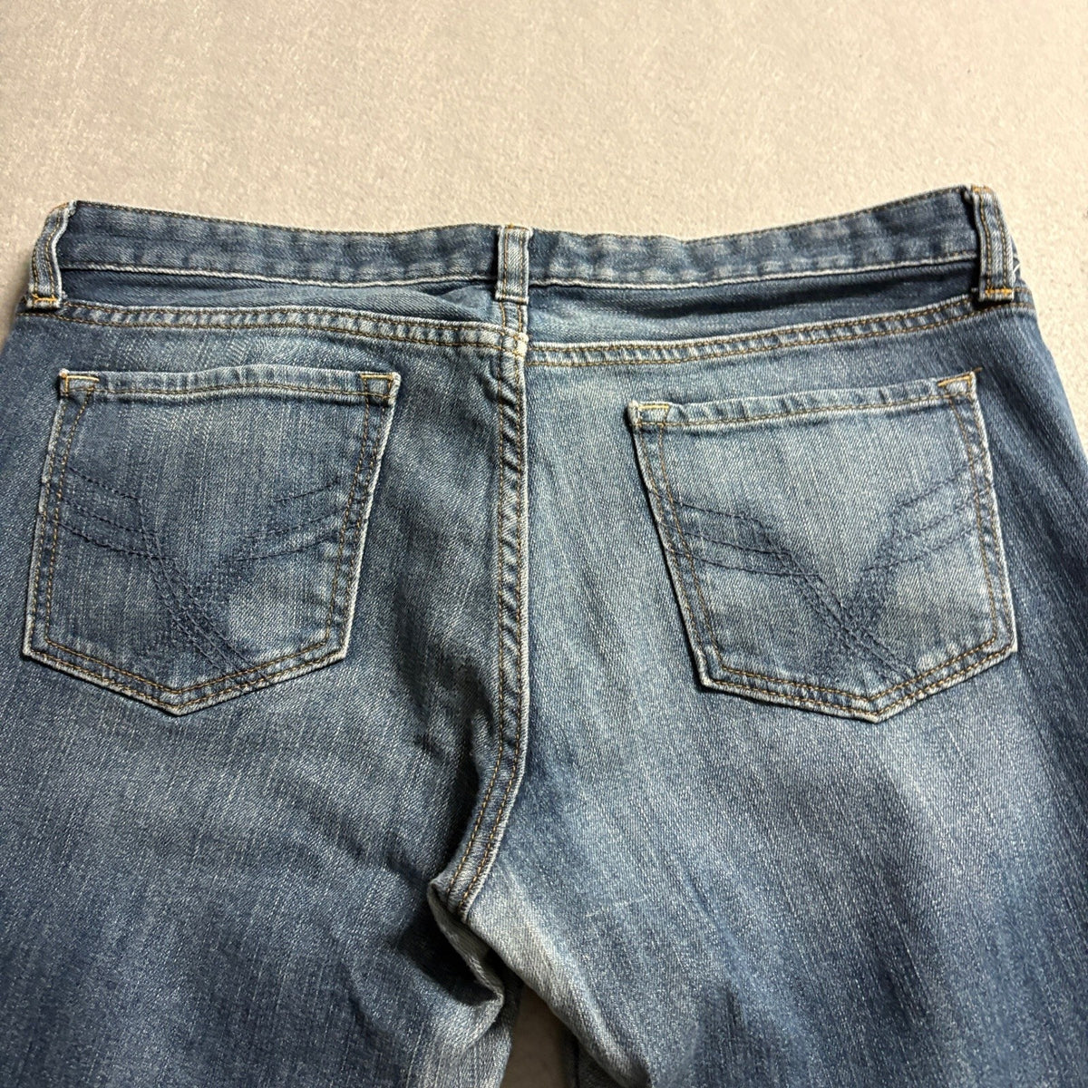 Gap Premium Bootcut Jeans Women Size 12 Regular Blue Denim Stretch Low Mid Rise