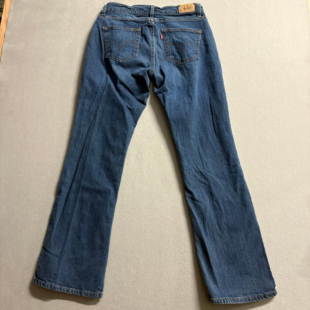 Levis Curvy Bootcut Jeans Womens 10 Medium Blue Denim Stretch Mid Rise Pants