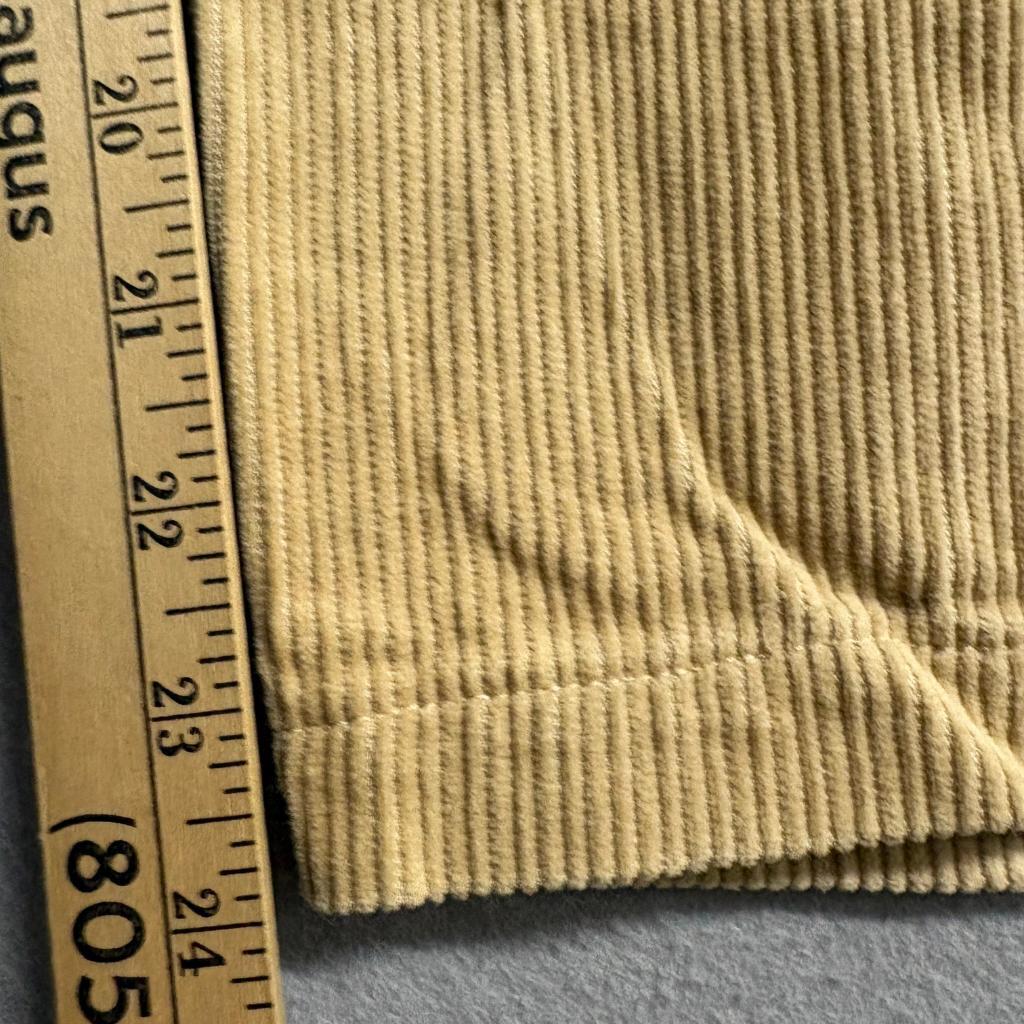 Blair Corduroy Pants Womens Small Beige Tan Cotton Elastic Waist Straight Leg