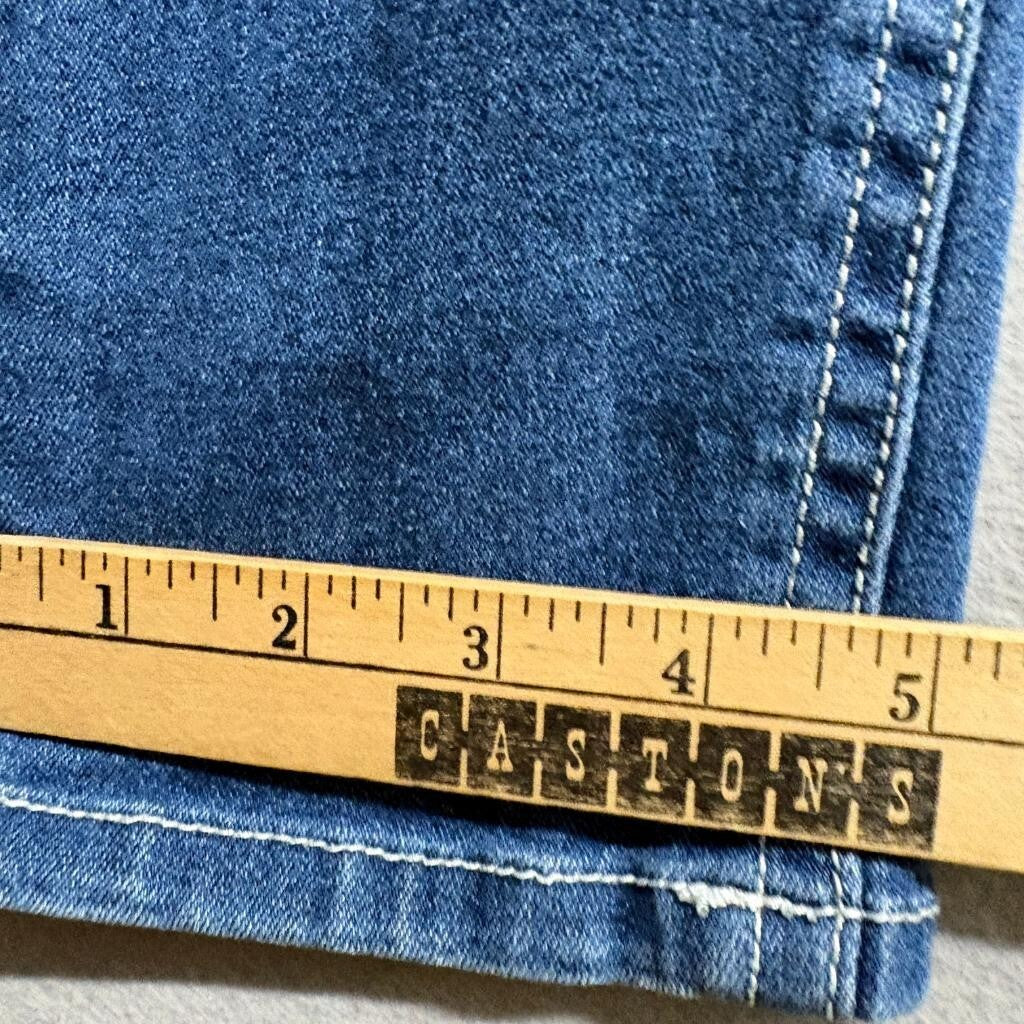 CX-5 Create Distressed Skinny Jeans Womens Size 11 Blue Denim Flap Pocket
