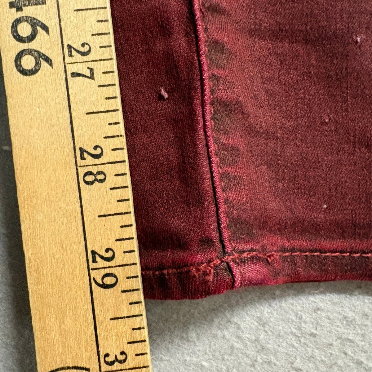 Articles of Society Skinny Jeans Womens 27 Burgundy Red Stretch Denim