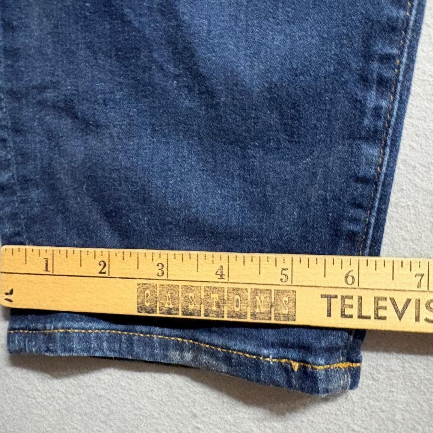 LOFT The Curvy Skinny Jeans Womens Size 16 33 Dark Wash Denim Stretch Blue