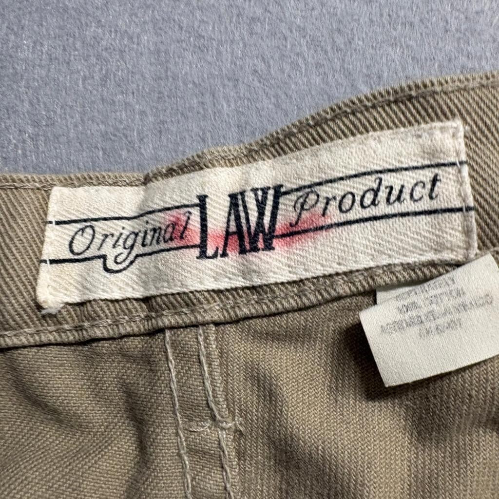 East Coast LAW Original Product Jeans Womens 38x32 Khaki Tan Denim Straight Leg