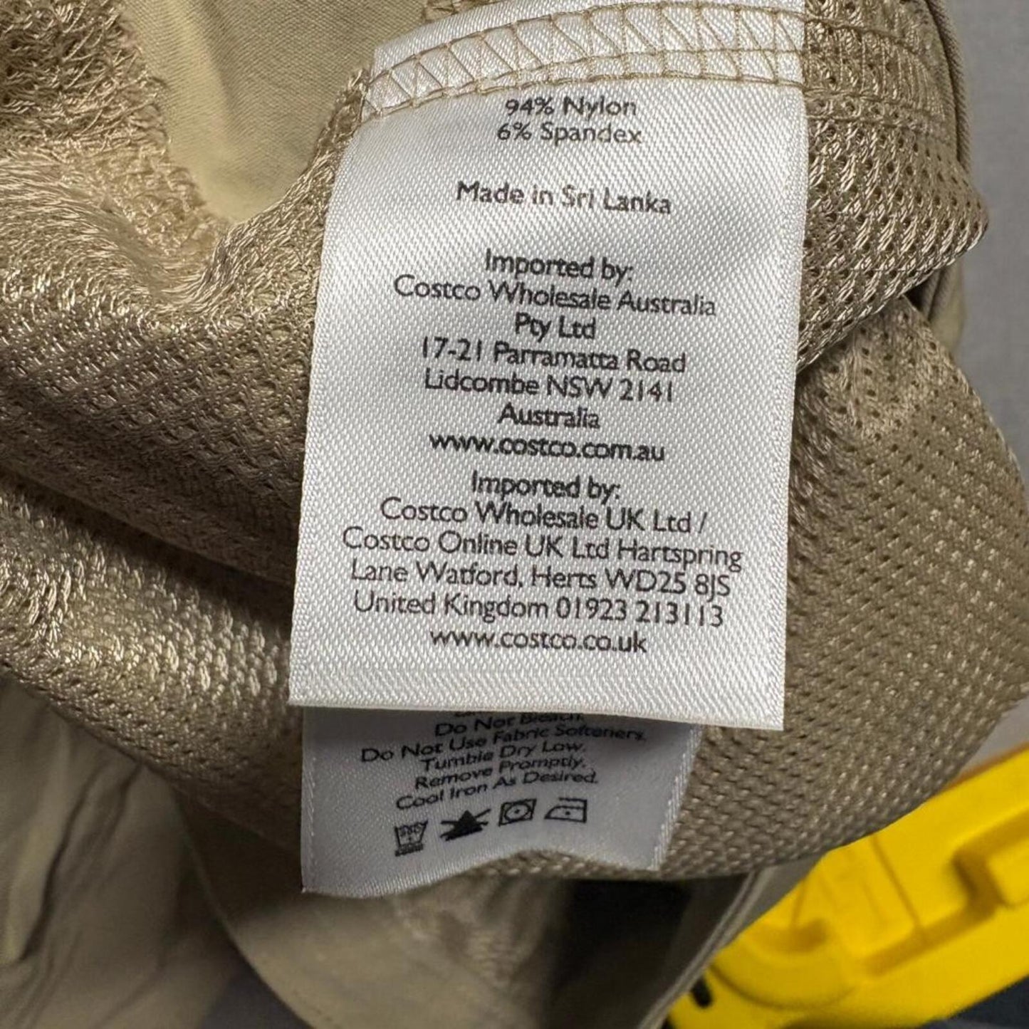 Eddie Bauer Horizon Capri Pants Womens 10 Khaki Tan Nylon Stretch Cargo Hiking