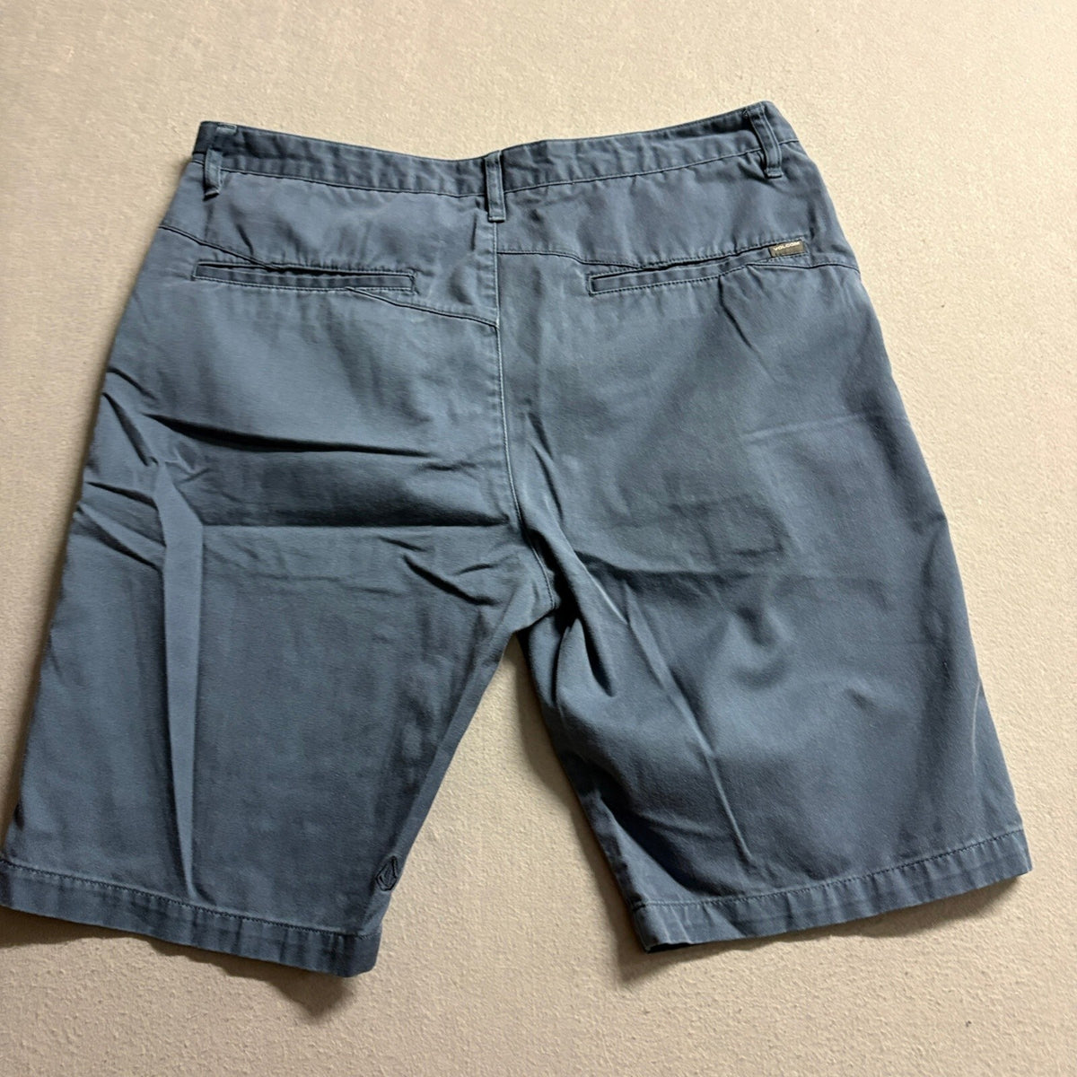 Volcom Mens Chino Walk Shorts Size 36 Blue Casual Stretch Skate Boardshorts