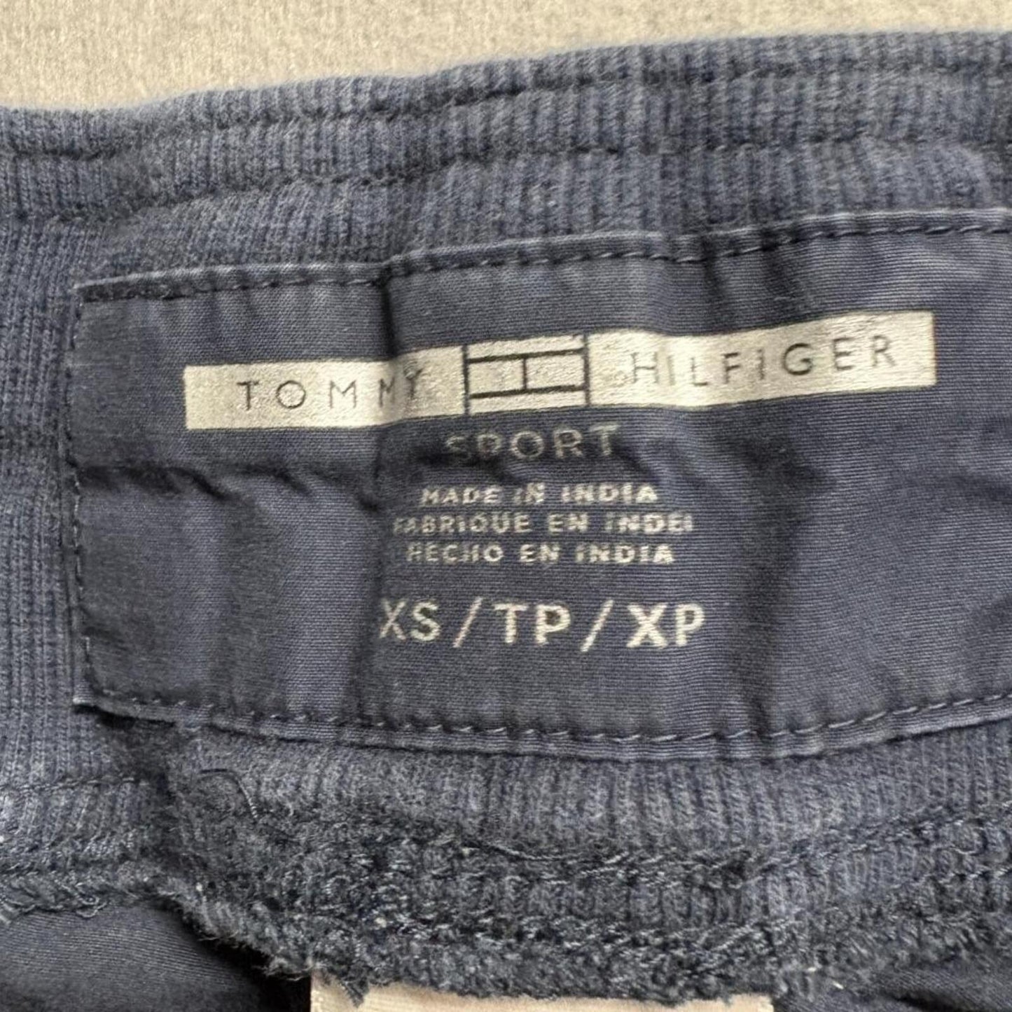 Tommy Hilfiger Sport Womens Jogger Pants XS Navy Blue Cotton Drawstring Casual