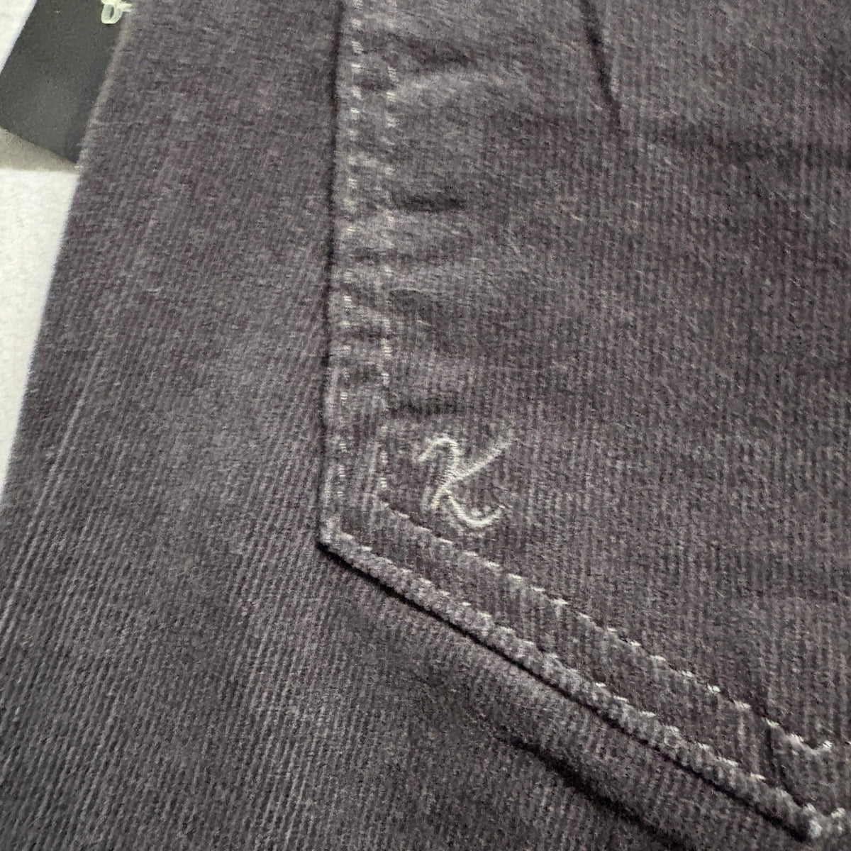 Kut From The Kloth Donna Ankle Skinny Corduroy Pants Womens Size 6 Charcoal Gray