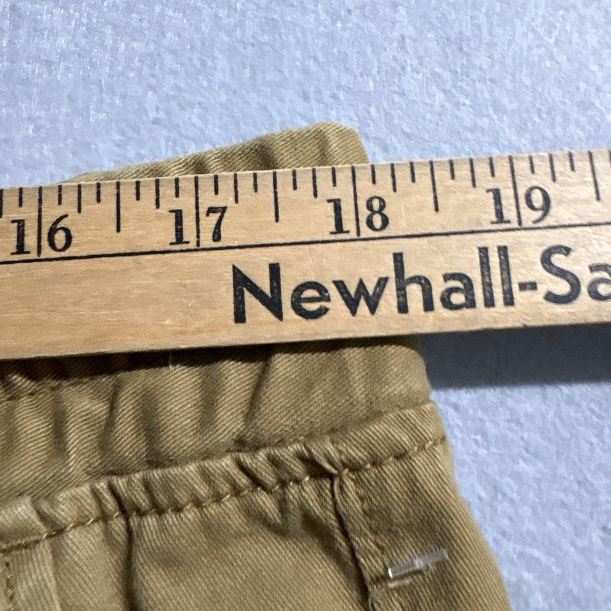 Aeropostale Mens Jogger Pants Large Tan Khaki Cotton Elastic Waist Drawstring