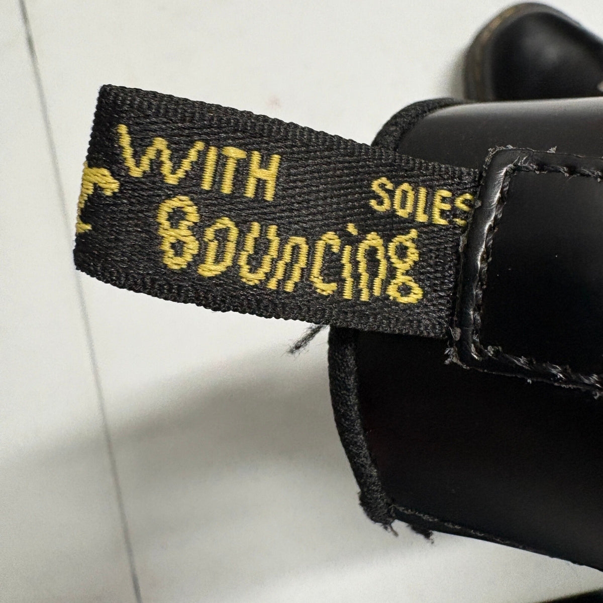Dr Martens Lazy Oaf Devon Heart Buckle Platform Boots Black Leather Womens