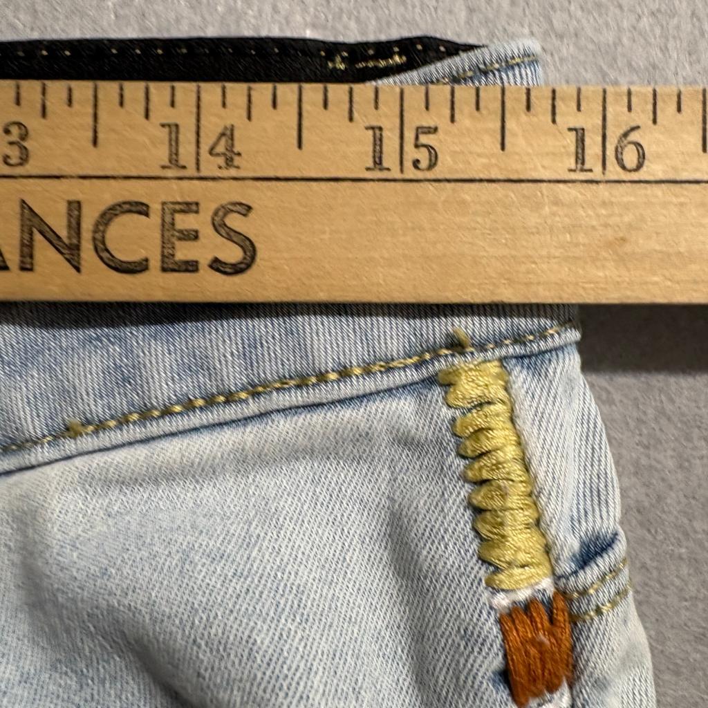 Knox Rose Women Jeans Size 12 Light Wash Skinny Ankle Embroidered Side Stripe