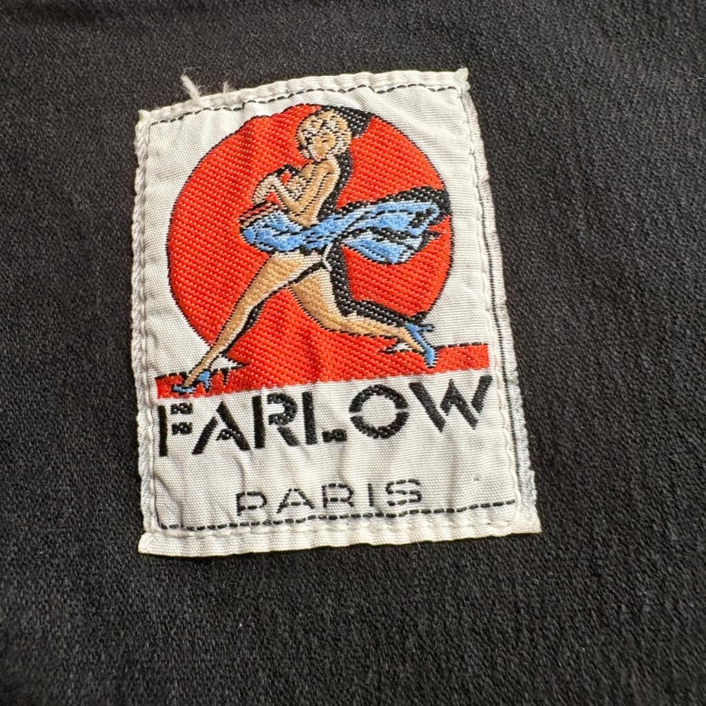 Vintage Farlow Paris Black Jeans Womens Size 5 High Rise Slim Leg Denim Pants