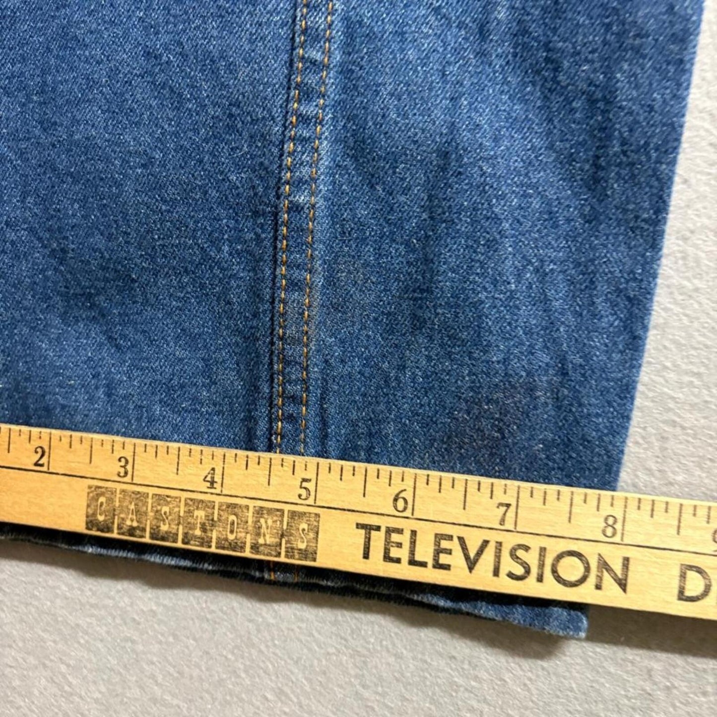 White Stag Classics Womens Size 14 Blue Denim Elastic Waist Pull On Jeans