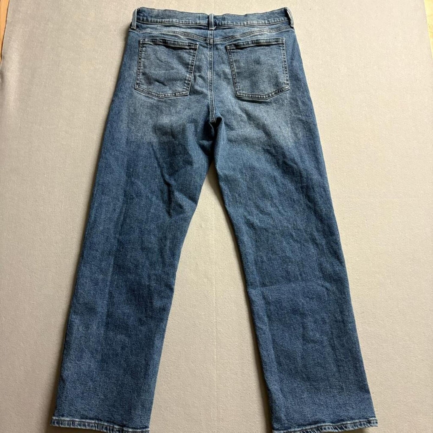 Gloria Vanderbilt Jeans Womens 12 Blue Denim Straight Leg Stretch Mid Rise