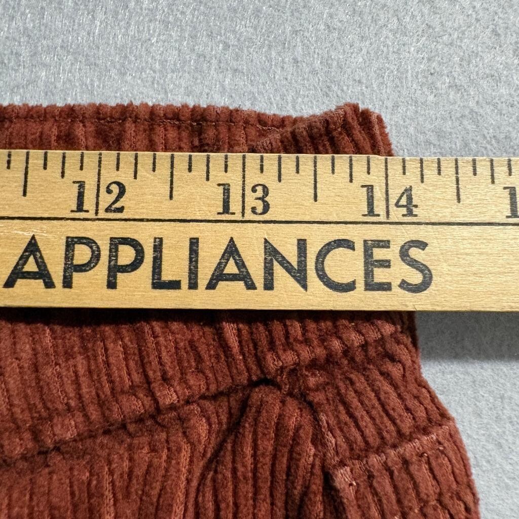Levi's High Waisted Mom Jean Corduroy Pants Womens 26 Brown Rust Tapered Leg