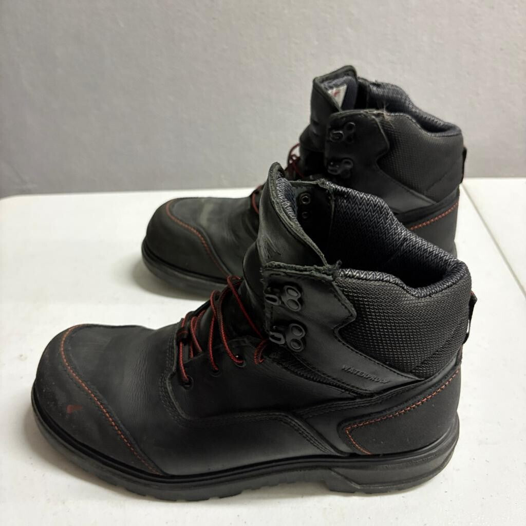Red Wing 2400 King Toe Mens 9.5 D Waterproof Steel Toe Work Boots Black Leather
