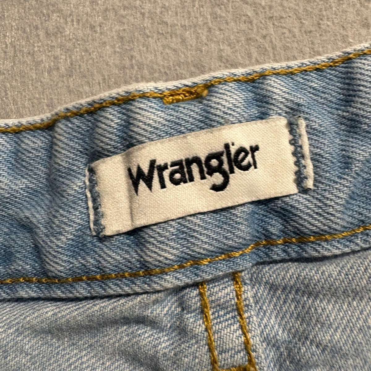 Wrangler Wild West High Rise Straight Leg Distressed Jeans Womens 28x28 Blue