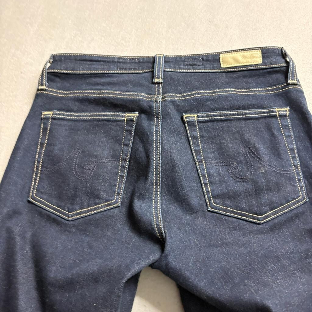 AG Adriano Goldschmied B-Type 02 Cigarette Jeans Womens 27x29 Dark Wash Stretch