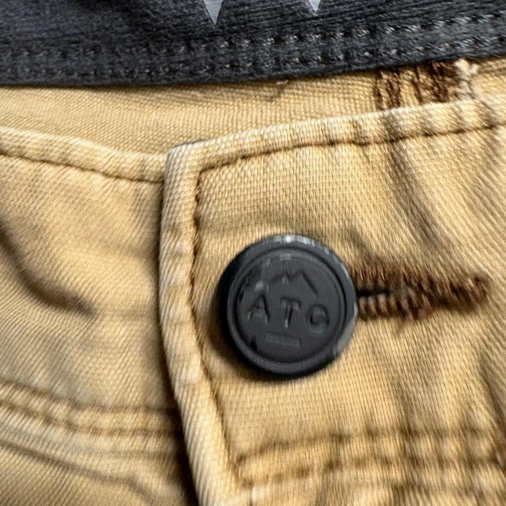 Wrangler ATG All Terrain Gear Pants Mens 36x27 Brown Canvas Utility Outdoor