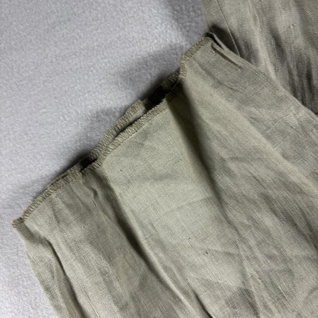 TA2 Collection Mens Linen Pants Size 46 Beige Pleated Front Made in USA Vintage