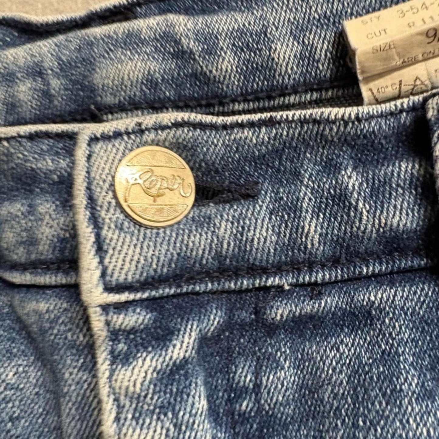 Vintage Roper High Rise Mom Jeans Womens Size 9/10 Blue Denim Made in USA