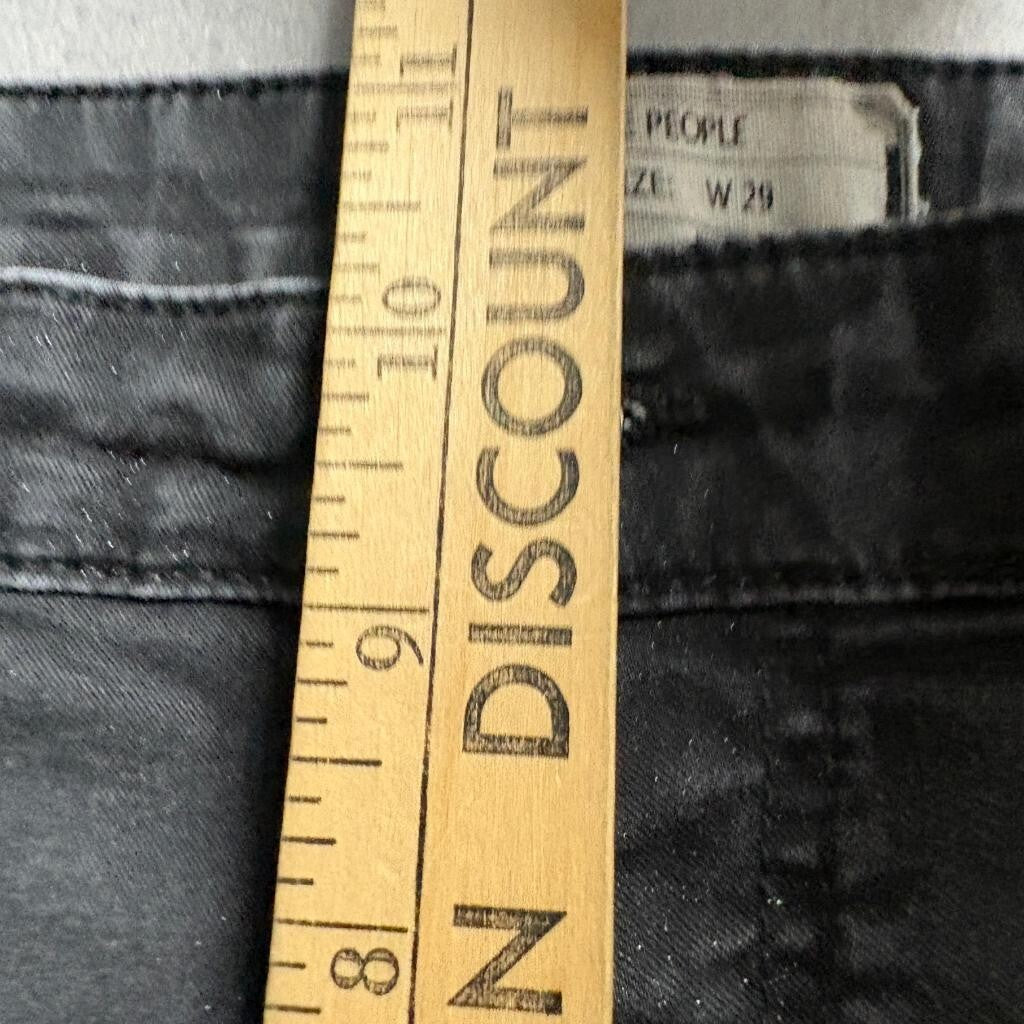 Free People Women Black Skinny Jeans Size 29 Stretch Denim Casual Pants
