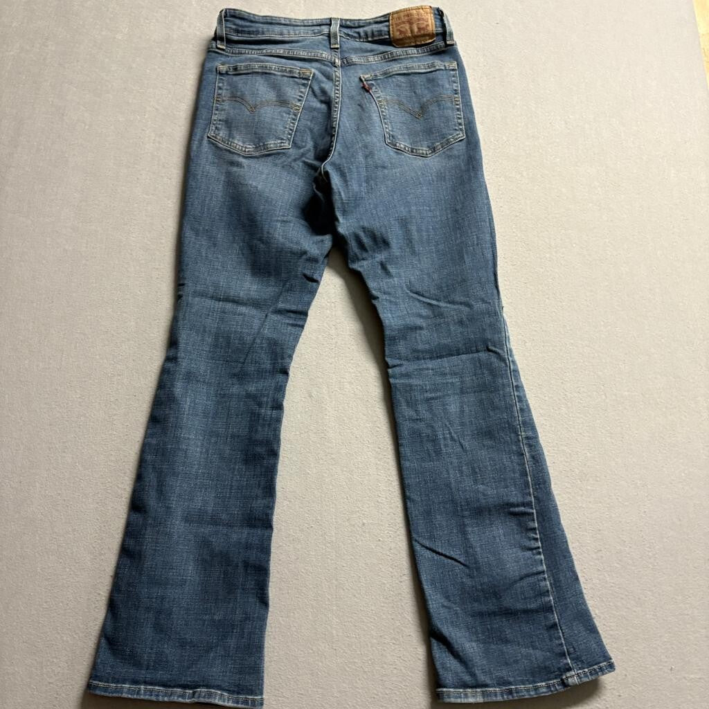 Levi's 725 High Rise Bootcut Jeans Womens 30x30 Blue Denim Stretch WaterLess