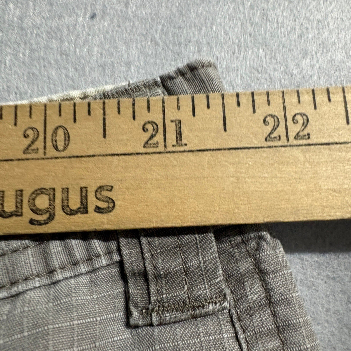 Cabelas Mens Cargo Pants 44x30 Gray Cotton Ripstop Classic Fit Outdoor Hiking