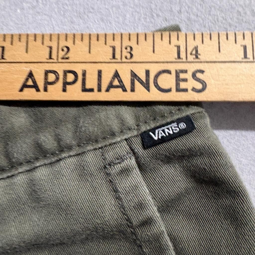 Vans Chino Shorts Mens 28 Green Cotton Blend Skateboarding Casual